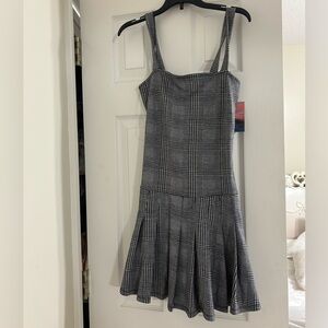 New Plaid Sleeveless Dress